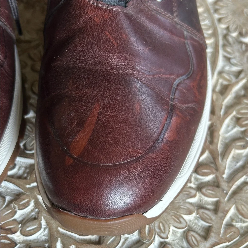 Johnston & Murphy Dark Brown Leather Shoes Size 12M Waterproof Sheepskin
